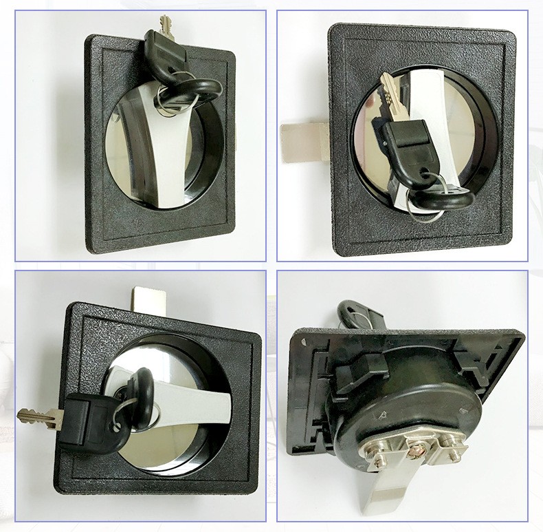 Cabinet door lock, distribution cabinet door lock, chassis lock