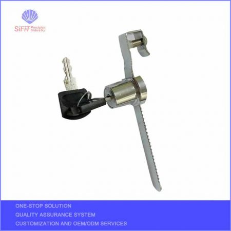 Glass cabinet lock