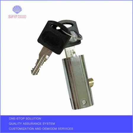 Steel cabinet lock