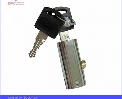 Steel cabinet lock