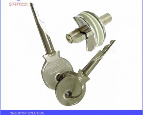 Wave key glass lock