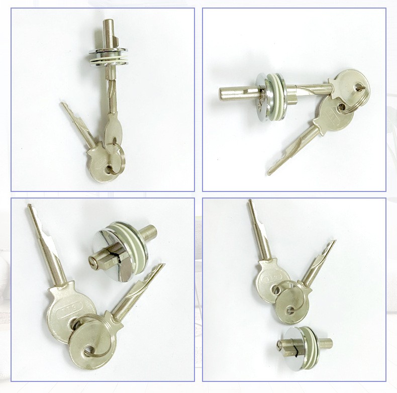 Wave key glass lock, zinc alloy glass, sliding glass lock Wave key glass lock, zinc alloy glass, sliding glass lock