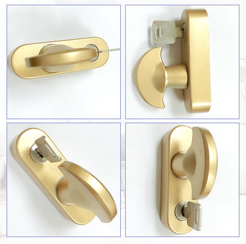 Window lock aluminum alloy hotel office window lock sliding door metal window lock Window lock aluminum alloy hotel office window lock sliding door metal window lock