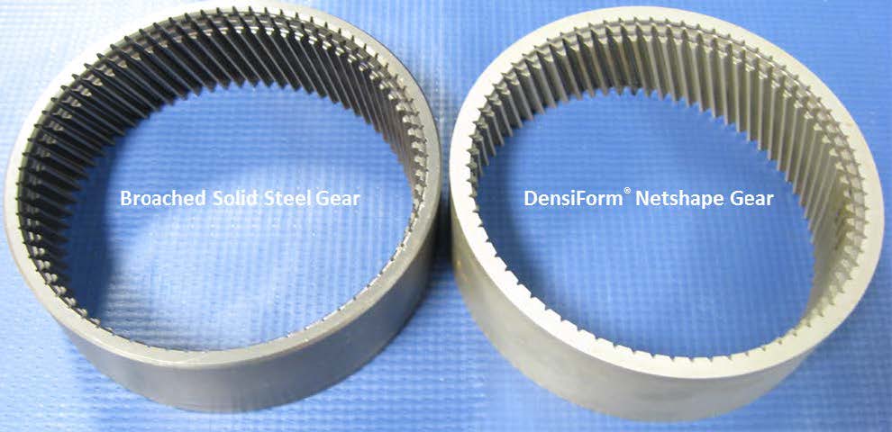 Broached Steel Gear and Surface Densified Powder Metallurgy Helical gear pic Broached Steel Gear and Surface Densified Powder Metallurgy Helical gear pic