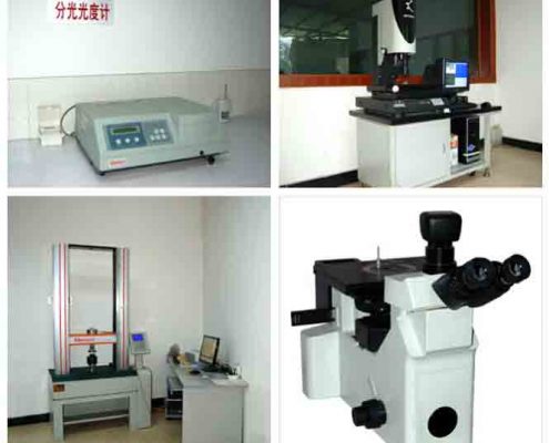 Physical lab to control the precision size and performances
