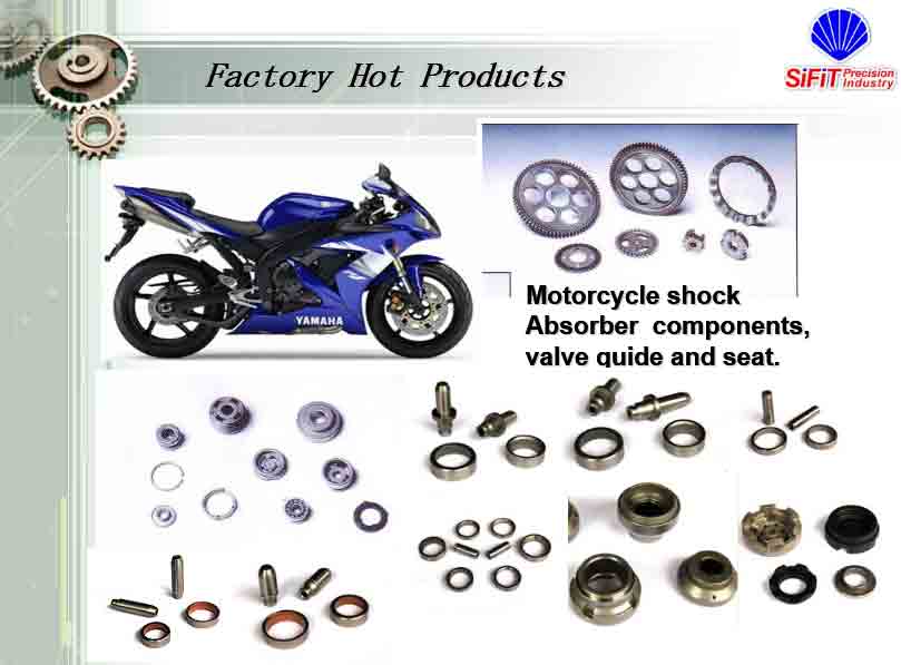 Powder Metallurgy Parts Factory Motorcycle shock Absorber components valve guide and seats pic